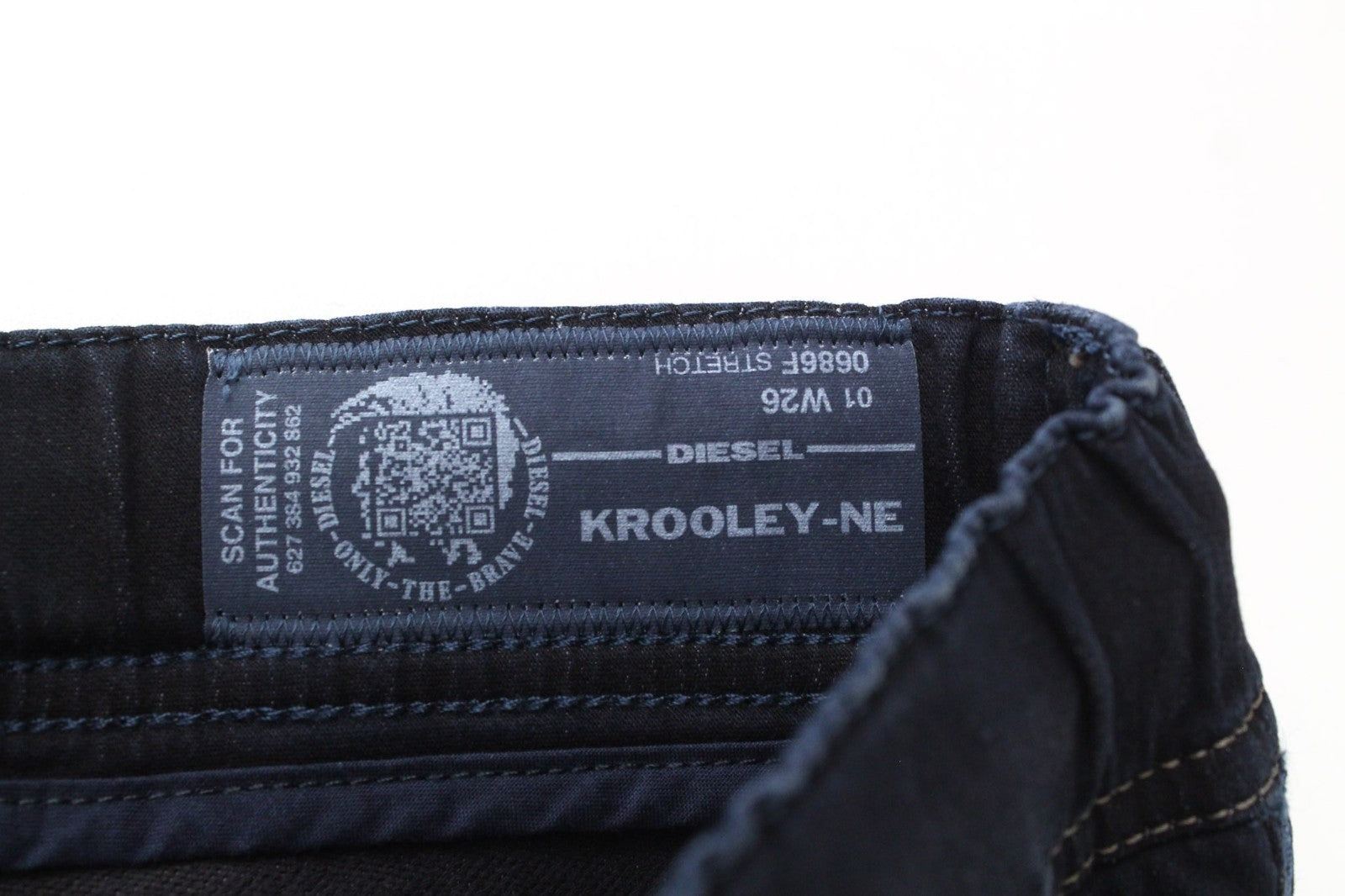 DIESEL Krooley-NE 0686F Men Jeans W26 Boys Sweat Jogg Slim Blue Cotton Stretch