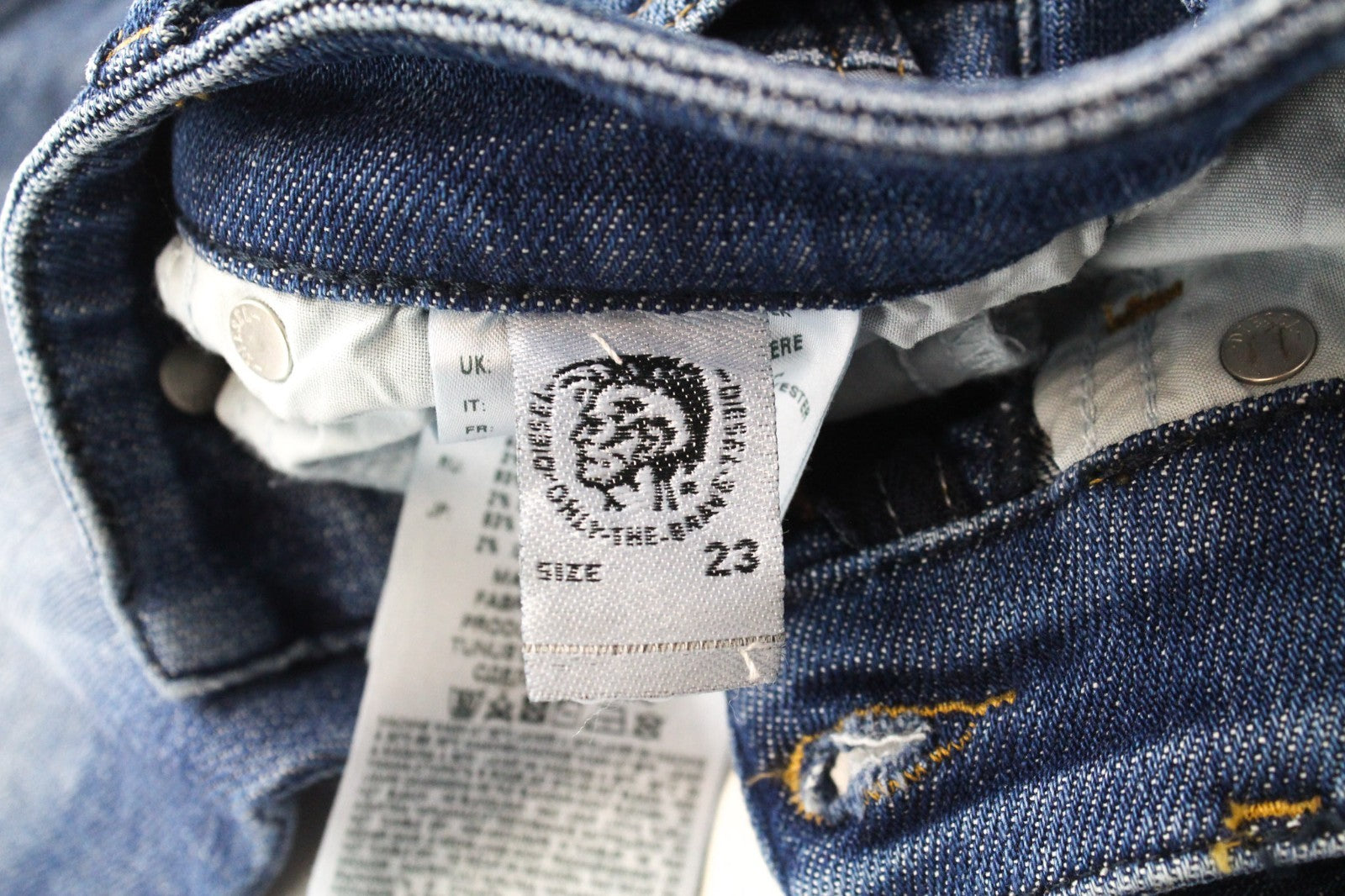 DIESEL Slandy 088AV Women Jeans W23/L30 Girls Super Slim-Skinny Stretch Blue