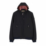 SCOTCH & SODA Men Jacket M Black Hooded Mesh Lined Full Zip Lightweight