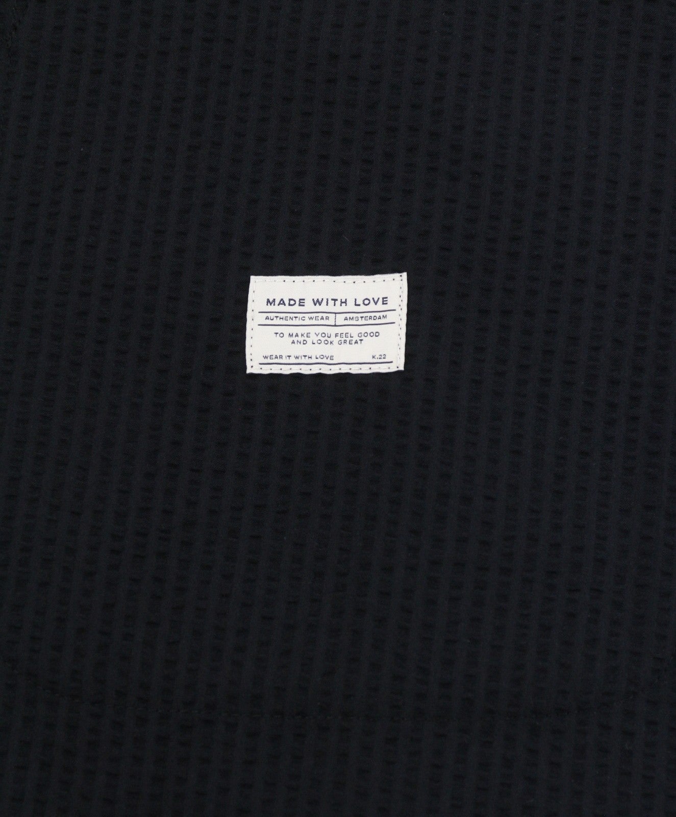 SCOTCH & SODA Men Blazer M Black Seersucker Textured Notch Single-Breasted