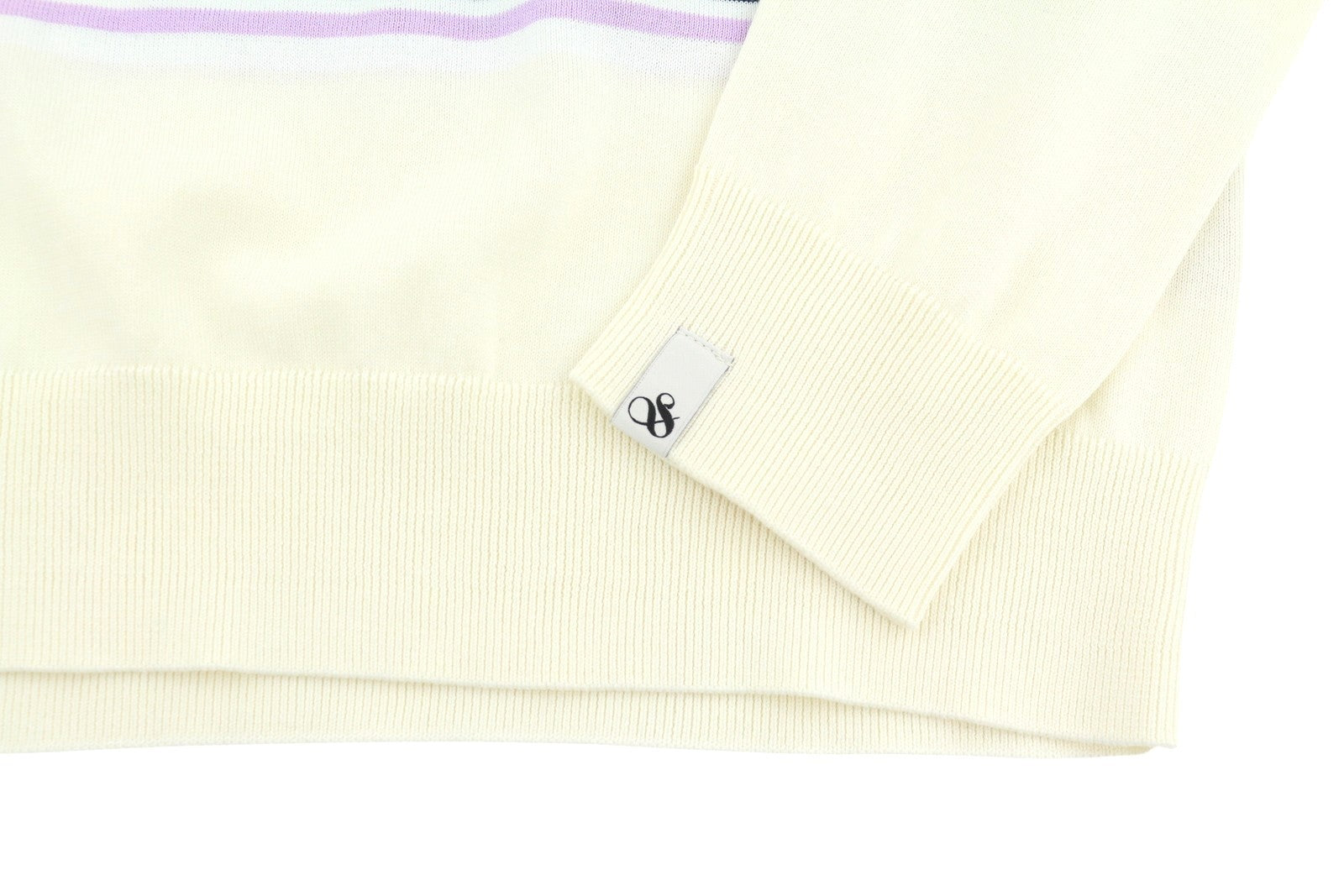 SCOTCH & SODA Men Jumper M White Striped Tight Knit Crew Neck Pull On