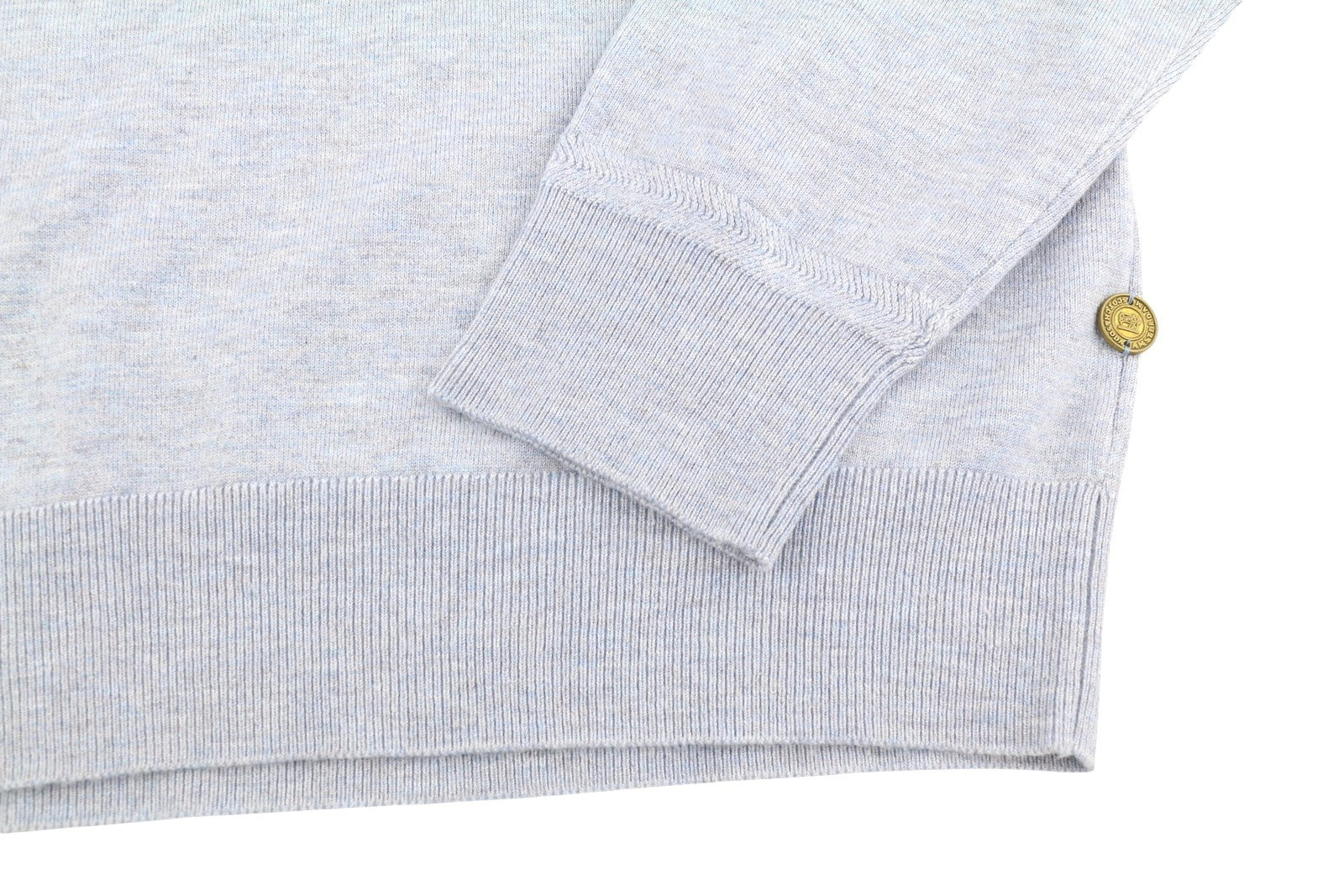 SCOTCH & SODA Men Jumper M Blue Melange Tight Knit Crew Neck Stretch Pull On