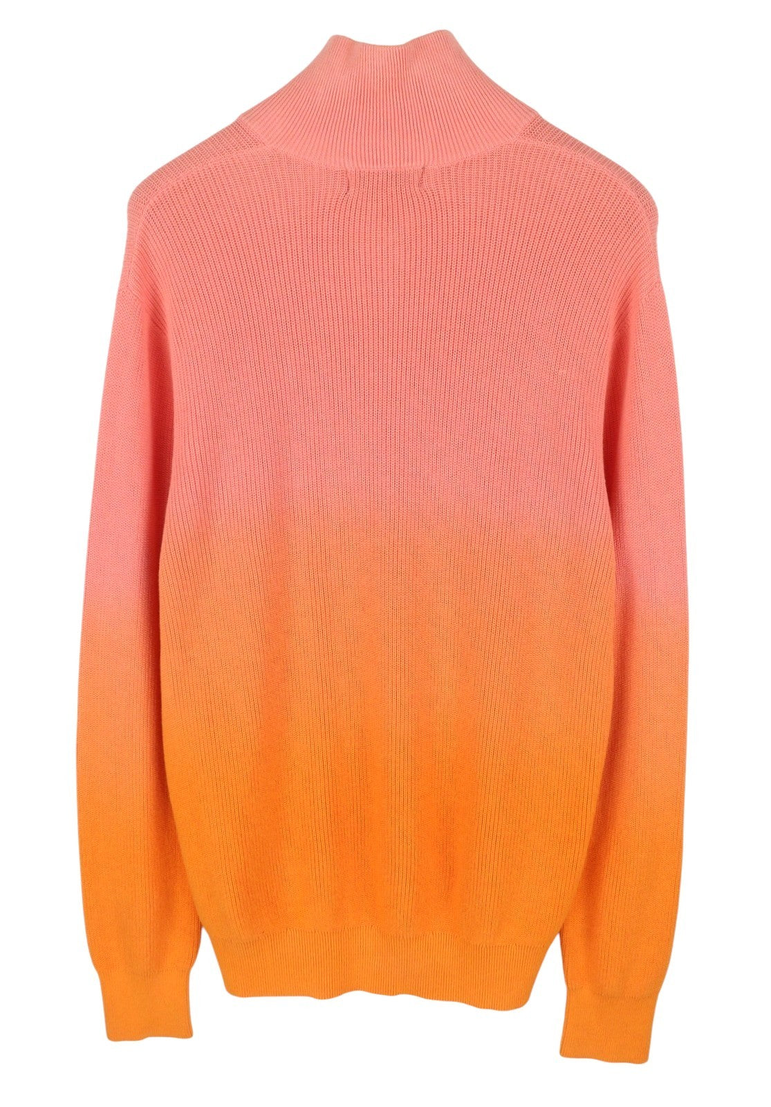 SCOTCH & SODA Men Jumper L Dip-Dyed Half Zip Ribbed Cotton Pull On