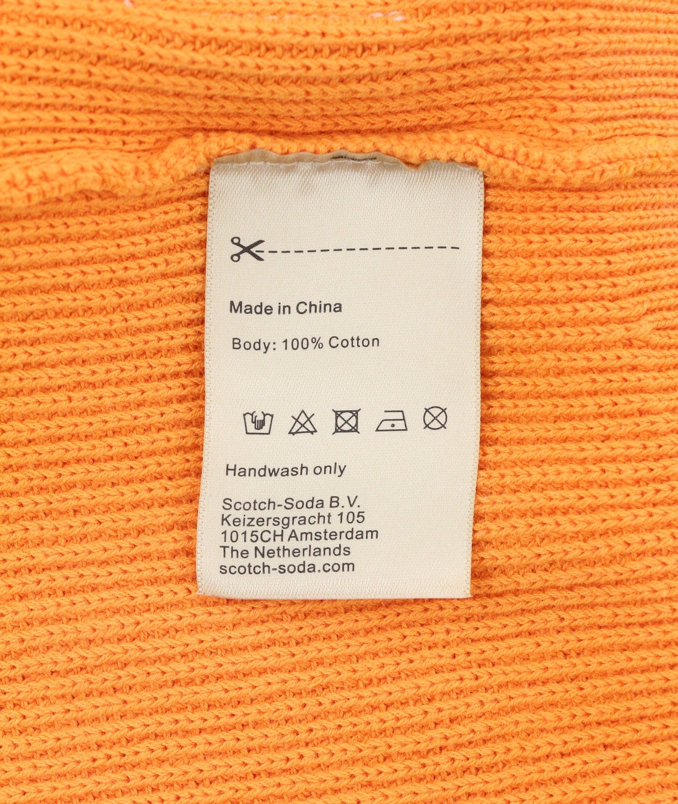 SCOTCH & SODA Men Jumper L Dip-Dyed Half Zip Ribbed Cotton Pull On