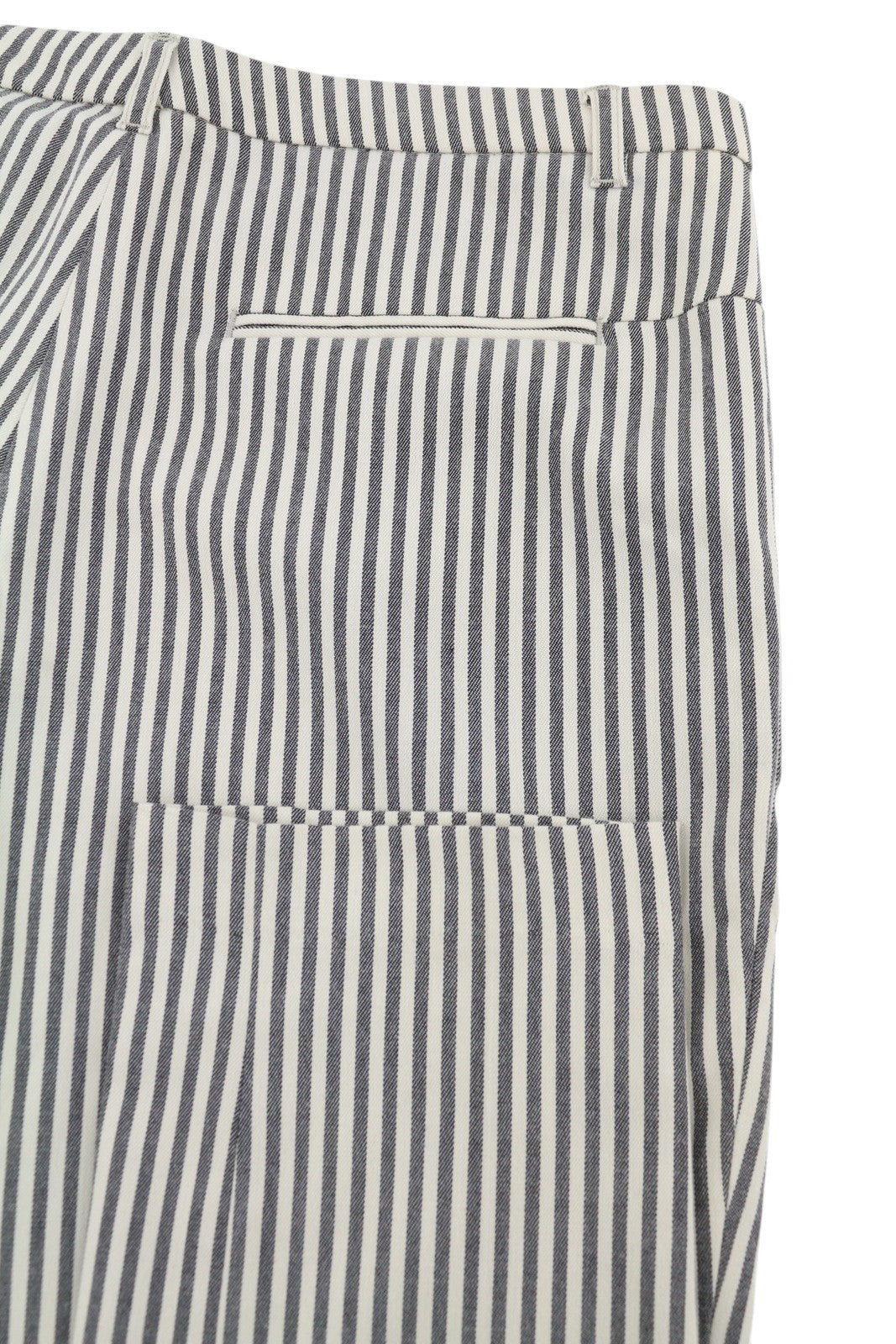 MAISON SCOTCH Women Trousers XS W30 Pinstriped Cropped Skinny Fit Zipper