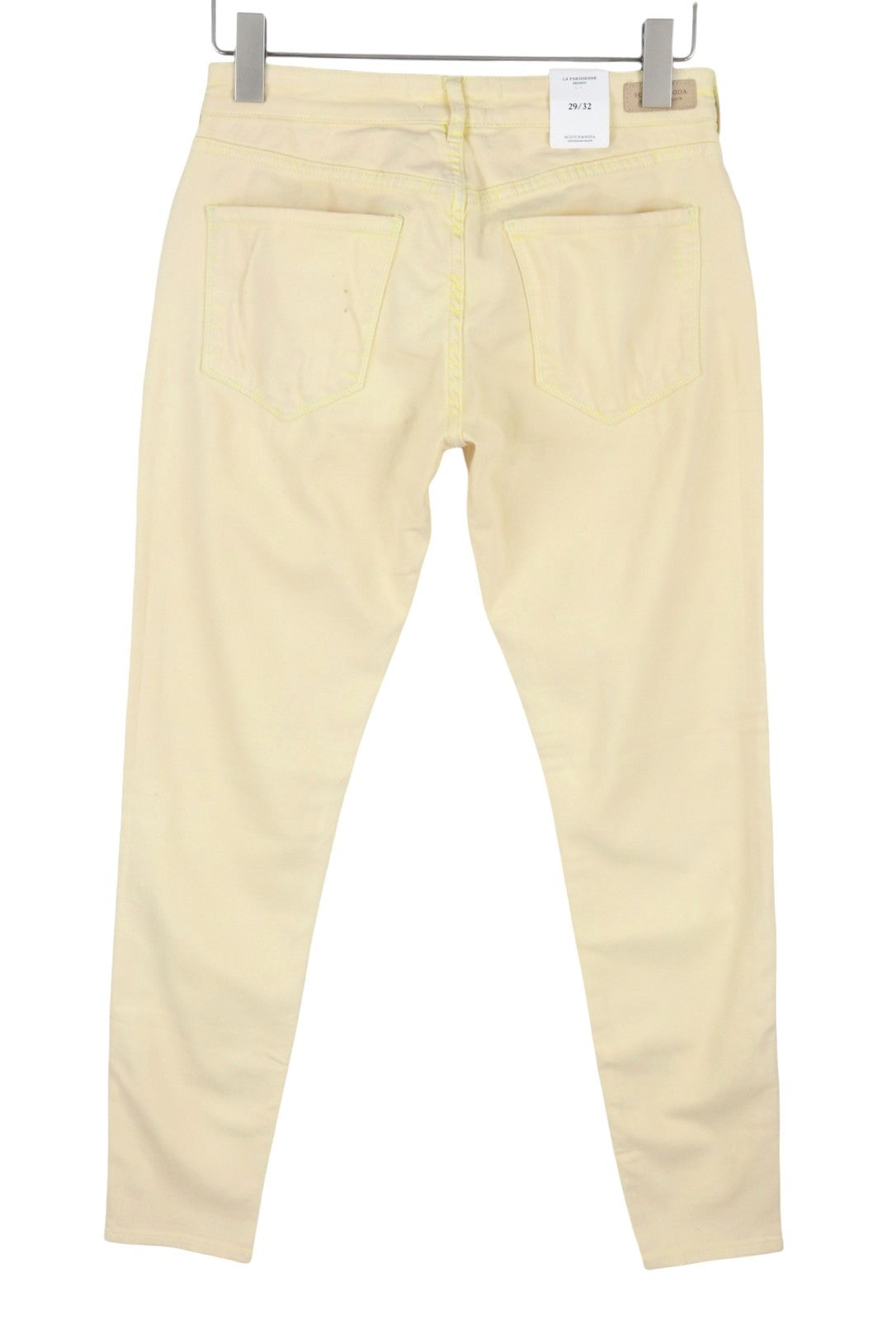 SCOTCH & SODA La Parisienne Women Jeans W29/L32 Yellow Faded Skinny Fit Zip Fly