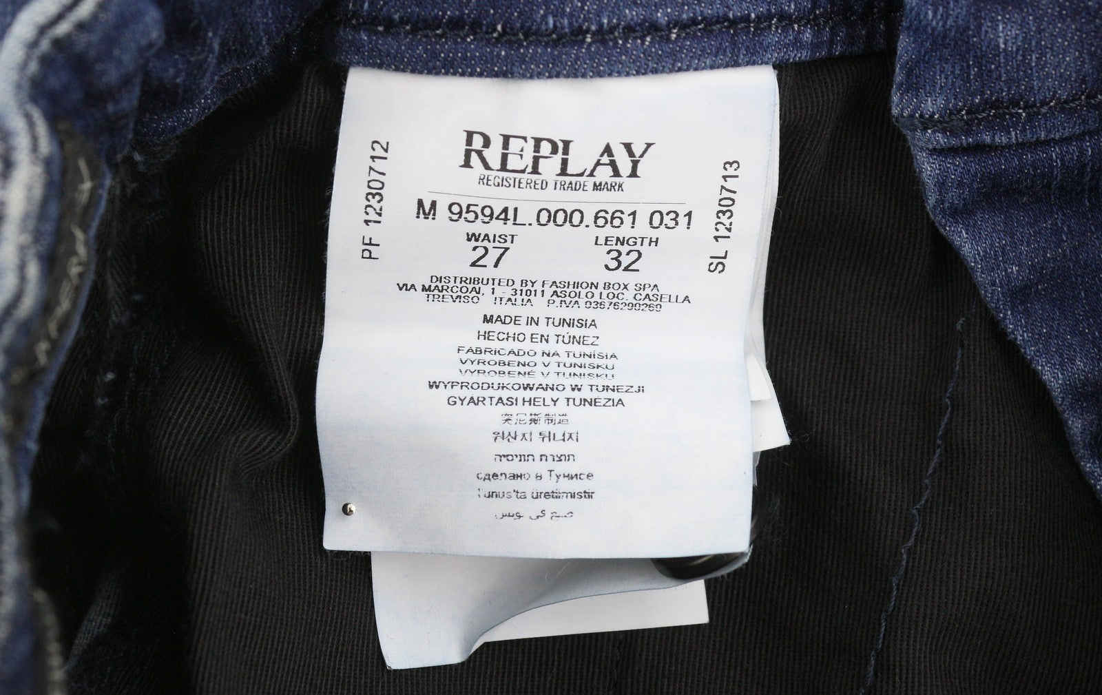 REPLAY Lehoen Hyperflex Women Jeans W27/L32 Blue Whiskers Faded Stretch Skinny