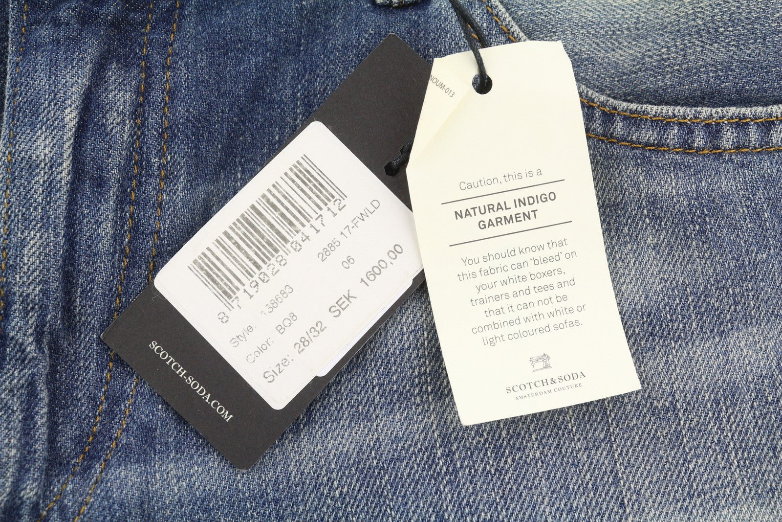 SCOTCH & SODA Bandit Women Jeans W28/L32 Blue Linen Blend Slim Tapered Fit Crop