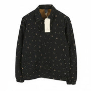SCOTCH & SODA Men Jacket M Black Patterned Reversible Full Zip Lightweight
