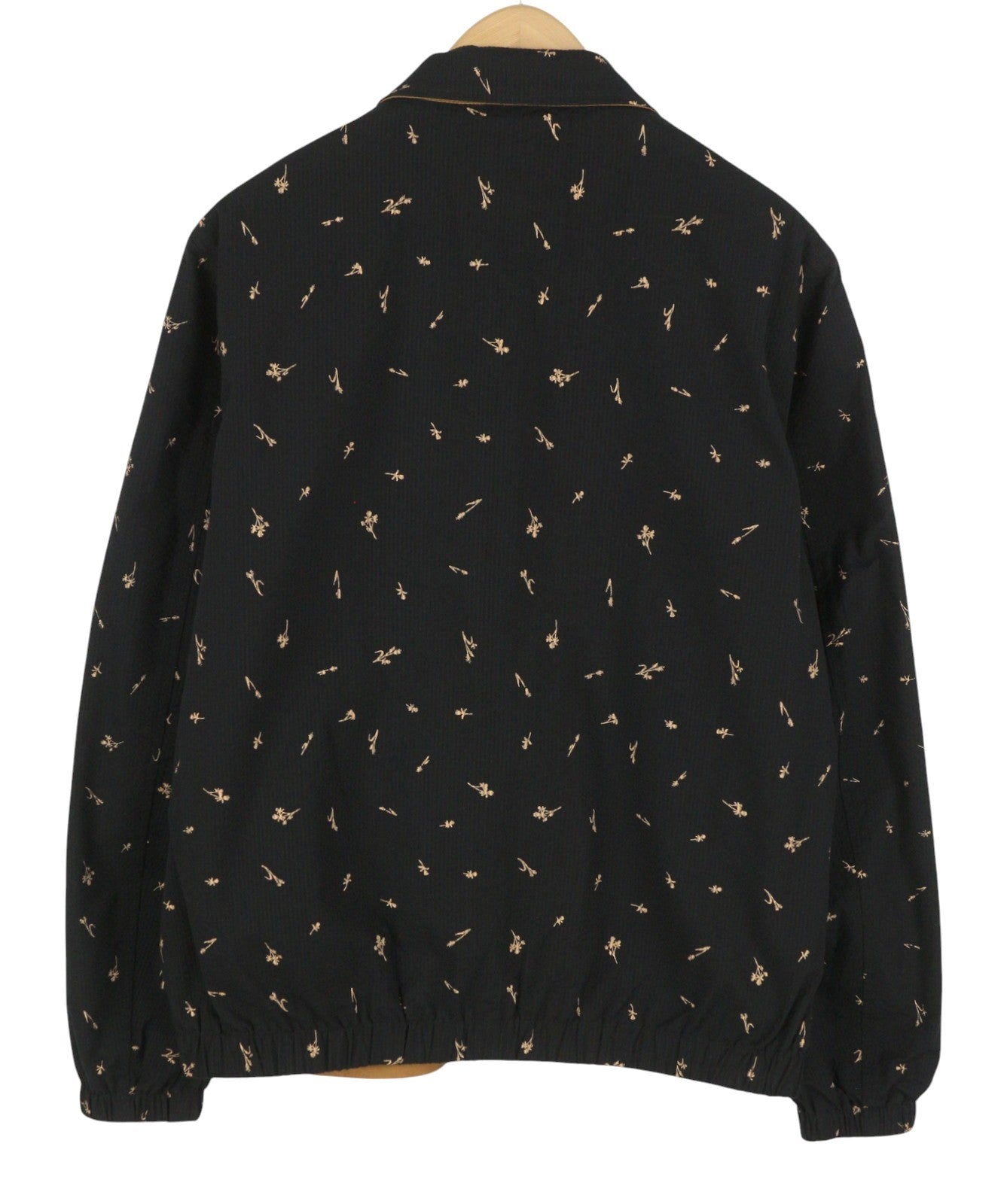 SCOTCH & SODA Men Jacket M Black Patterned Reversible Full Zip Lightweight
