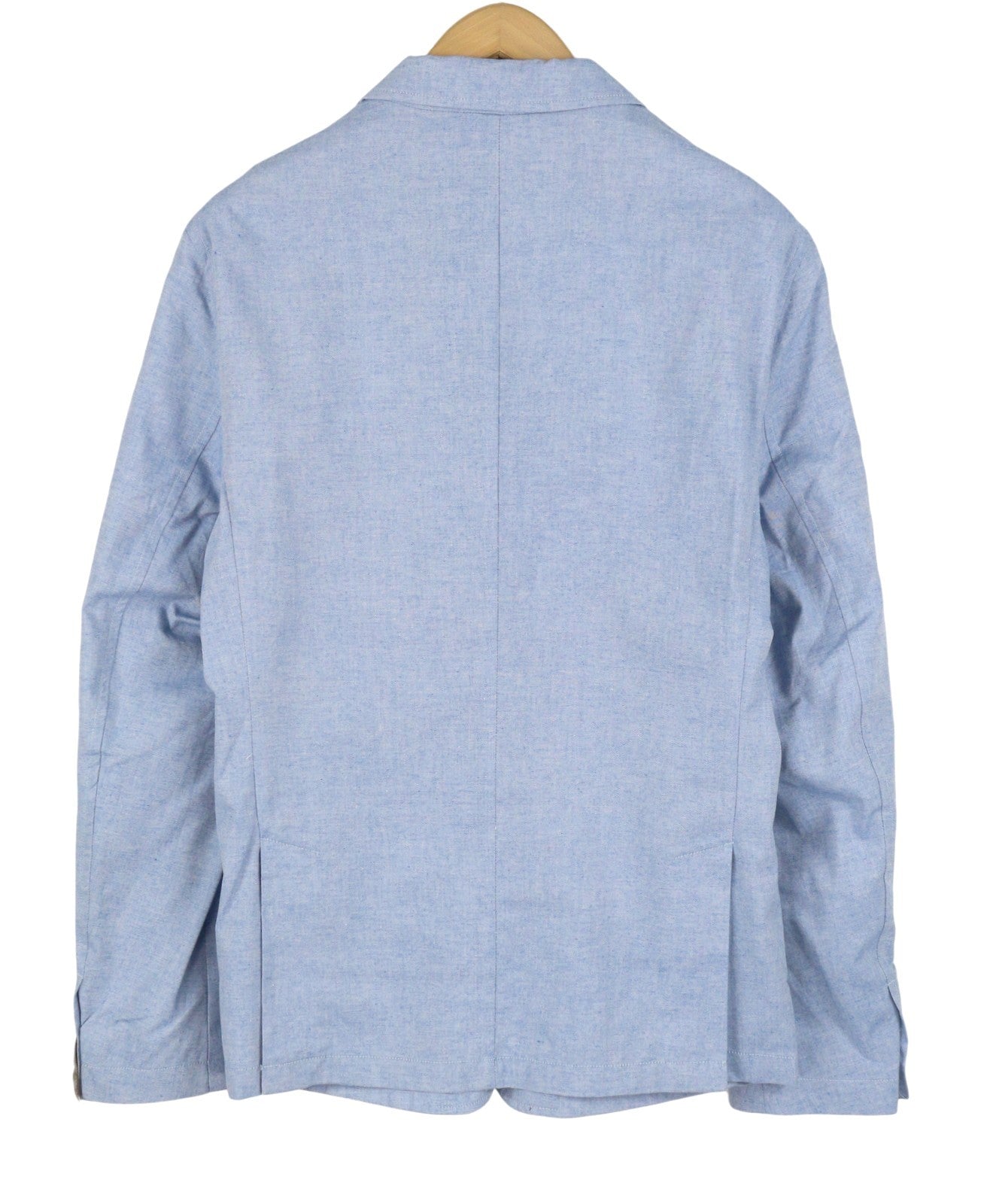 SCOTCH & SODA Men Blazer M Blue Melange Notch Lapel Half Lined 3 Buttons