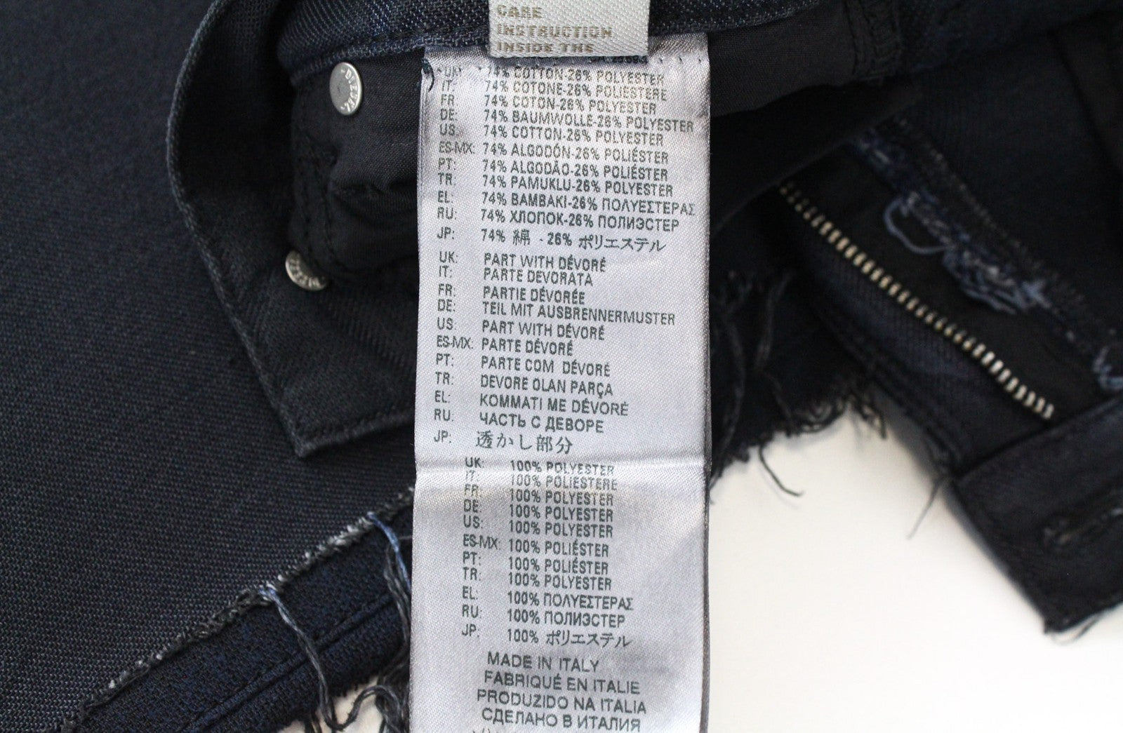 DIESEL Niclah 084NI Women Jeans W25/L32 Straight Blue Cotton Blend High Waisted