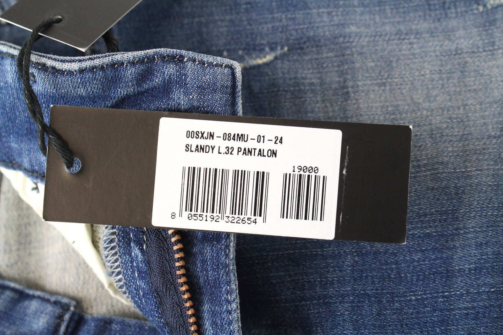 DIESEL Slandy 084MU Women Jeans W24/L32 Girls Super Slim-Skinny Blue Stretch