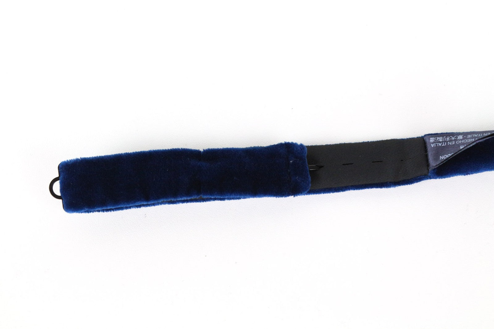 SUITSUPPLY Men Bowtie ~49 cm Formal Blue Pure Cotton Classic Velvet Butterfly