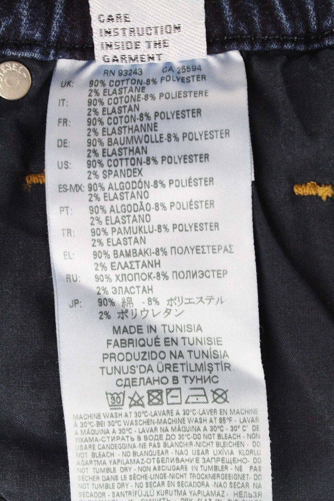 DIESEL Krailey-R-NE 069AA Women Jeans W23 Jogg Sweat Ripped Boyfriend Fit Blue