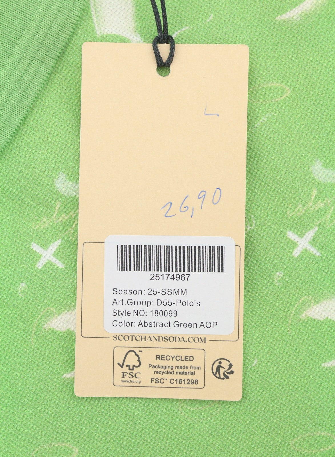 Green Cotton Polos