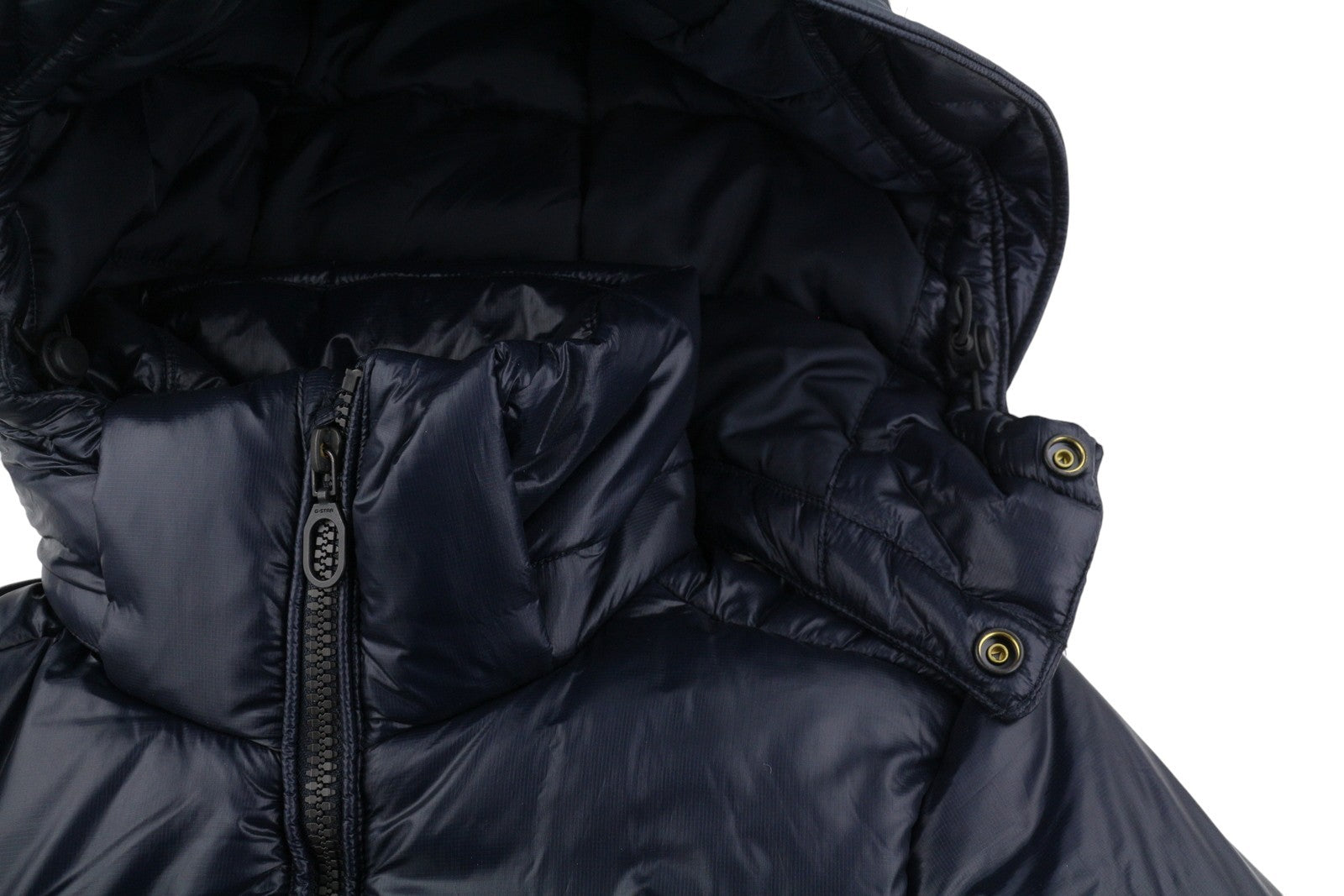 G-STAR Slim HDD Long Coat Women Jacket XS Blue Quilted Padded Longline RRP279