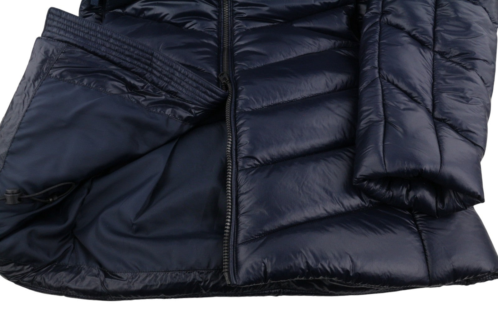 G-STAR Slim HDD Long Coat Women Jacket XS Blue Quilted Padded Longline RRP279