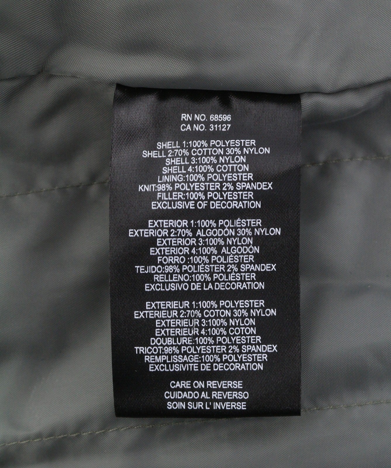 Grey Polyester Jacket