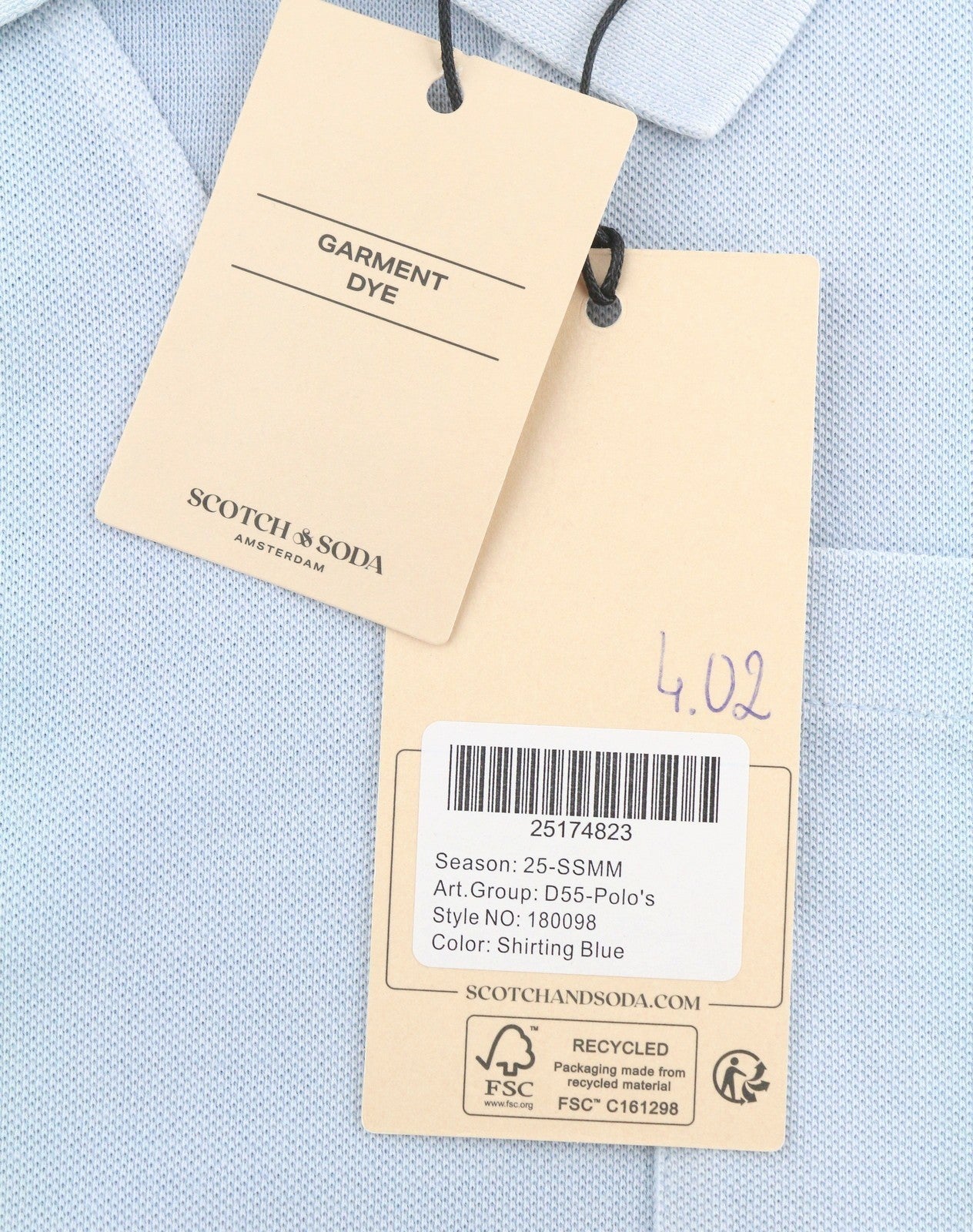 Blue Cotton Polos