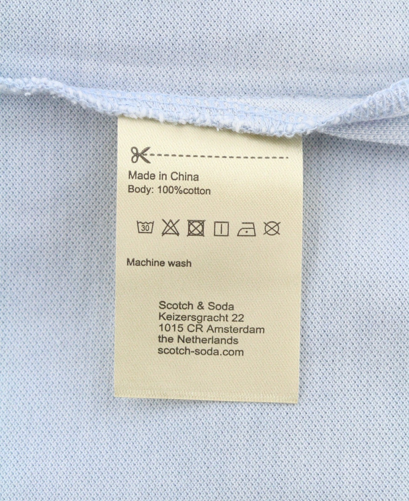 Blue Cotton Polos