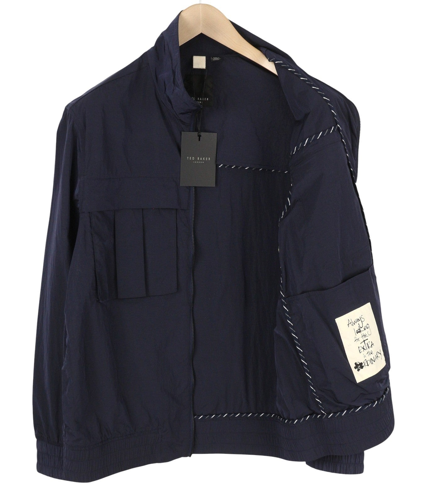 Blue Polyamide Jacket