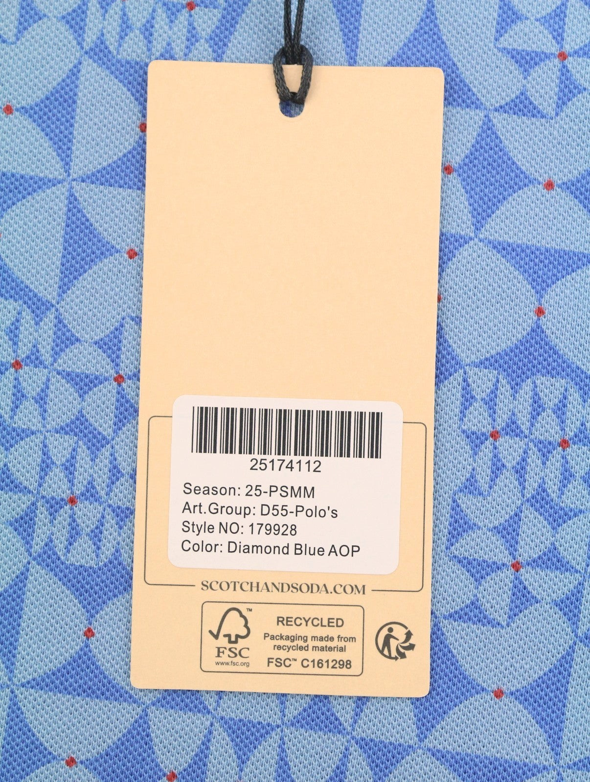 Blue Cotton Polos