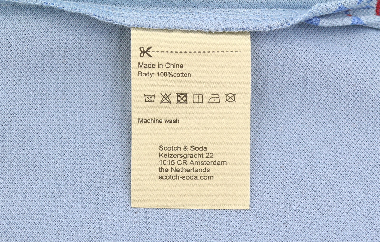 Blue Cotton Polos