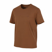 SCOTCH & SODA Men T-Shirt M Brown Embroidered Logo Crew Tricot Short Sleeve