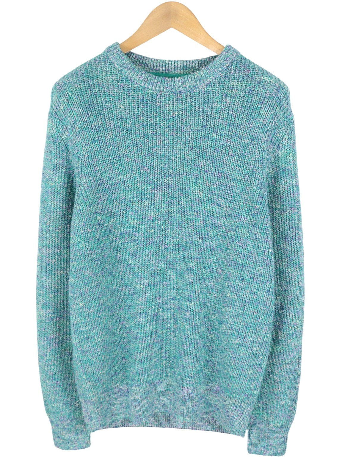 SCOTCH & SODA Men Jumper M Blue Melange Crew Collar Tight-Knit Pull On