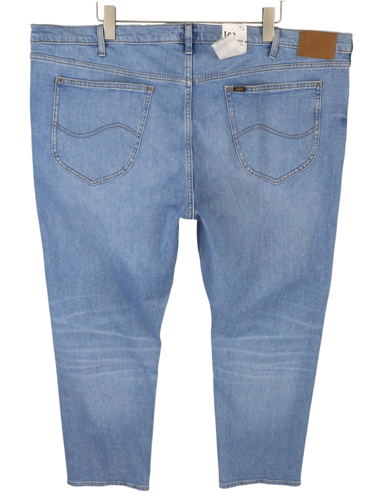 LEE Daren Zip Fly Men Jeans W48/L32 Blue Fade Whisker Straight Fit