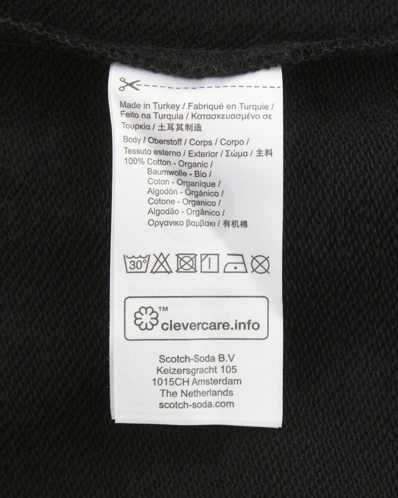 Black Cotton Sweatshirt