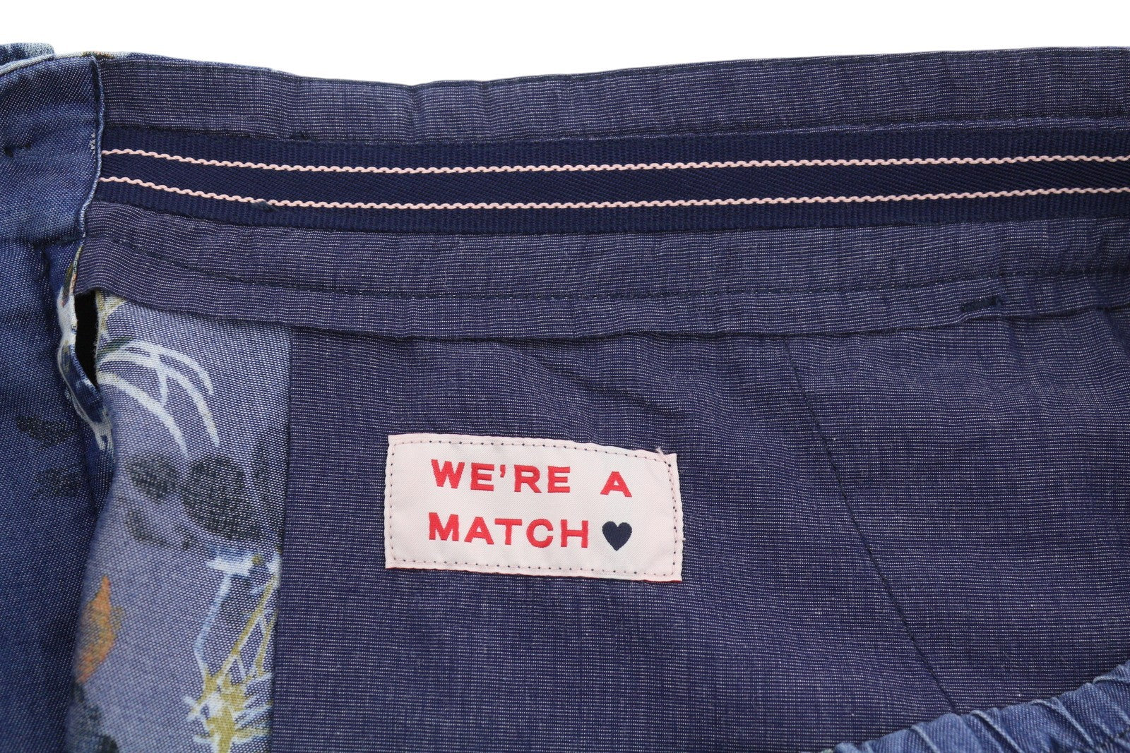 SCOTCH & SODA Men Shorts W33 Blue Floral Print Pleated Tencel Chino