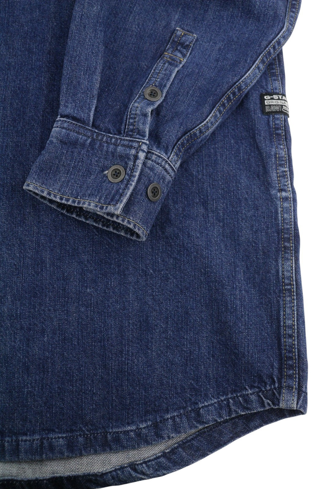 G-STAR Oversized Denim Women Dress S Blue Denim Patch Pocket Shirt RRP179
