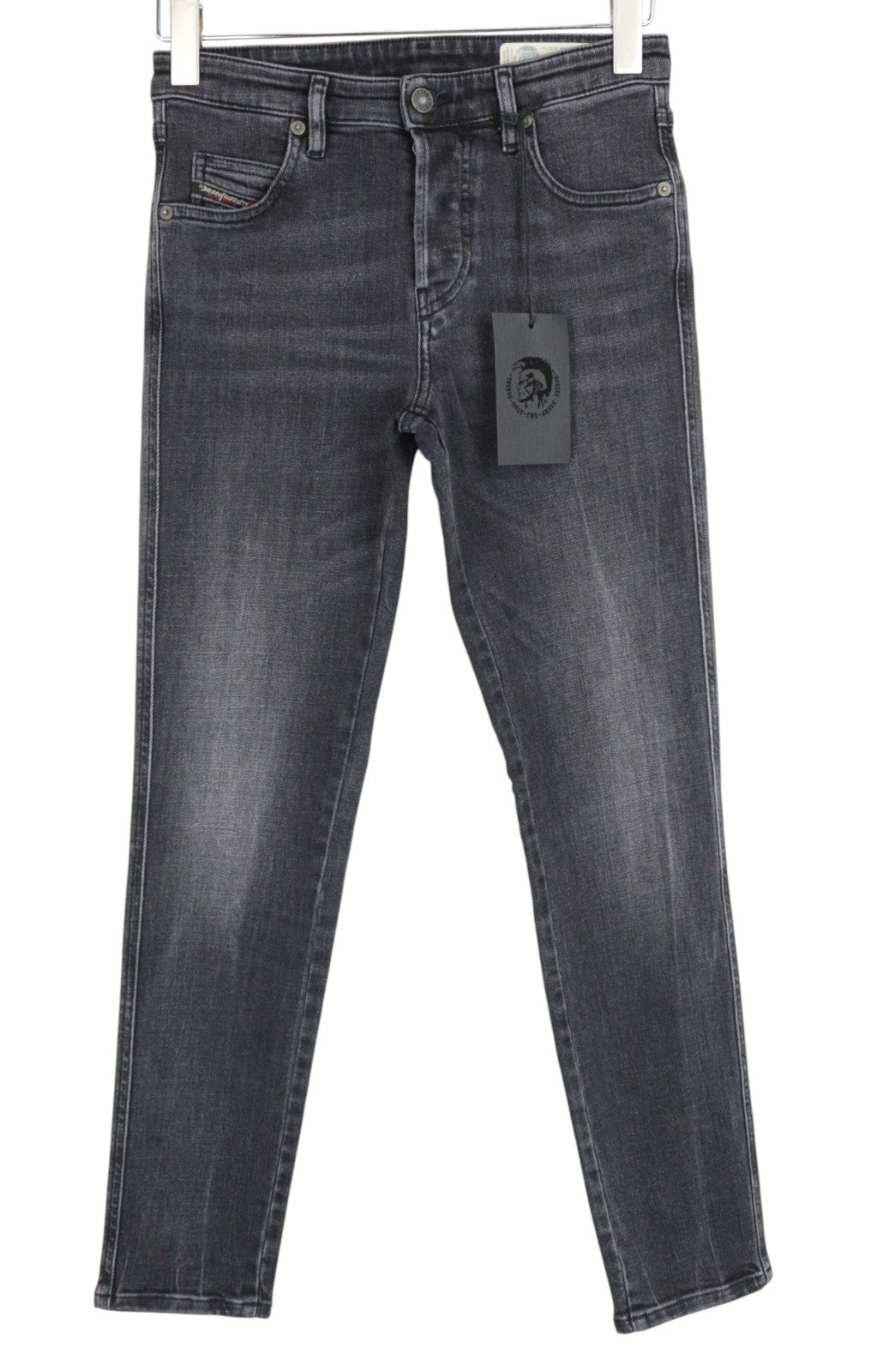 DIESEL Babhila 081AH Women Jeans W26/L32 Button-Fly Stretch Slim Skinny Grey