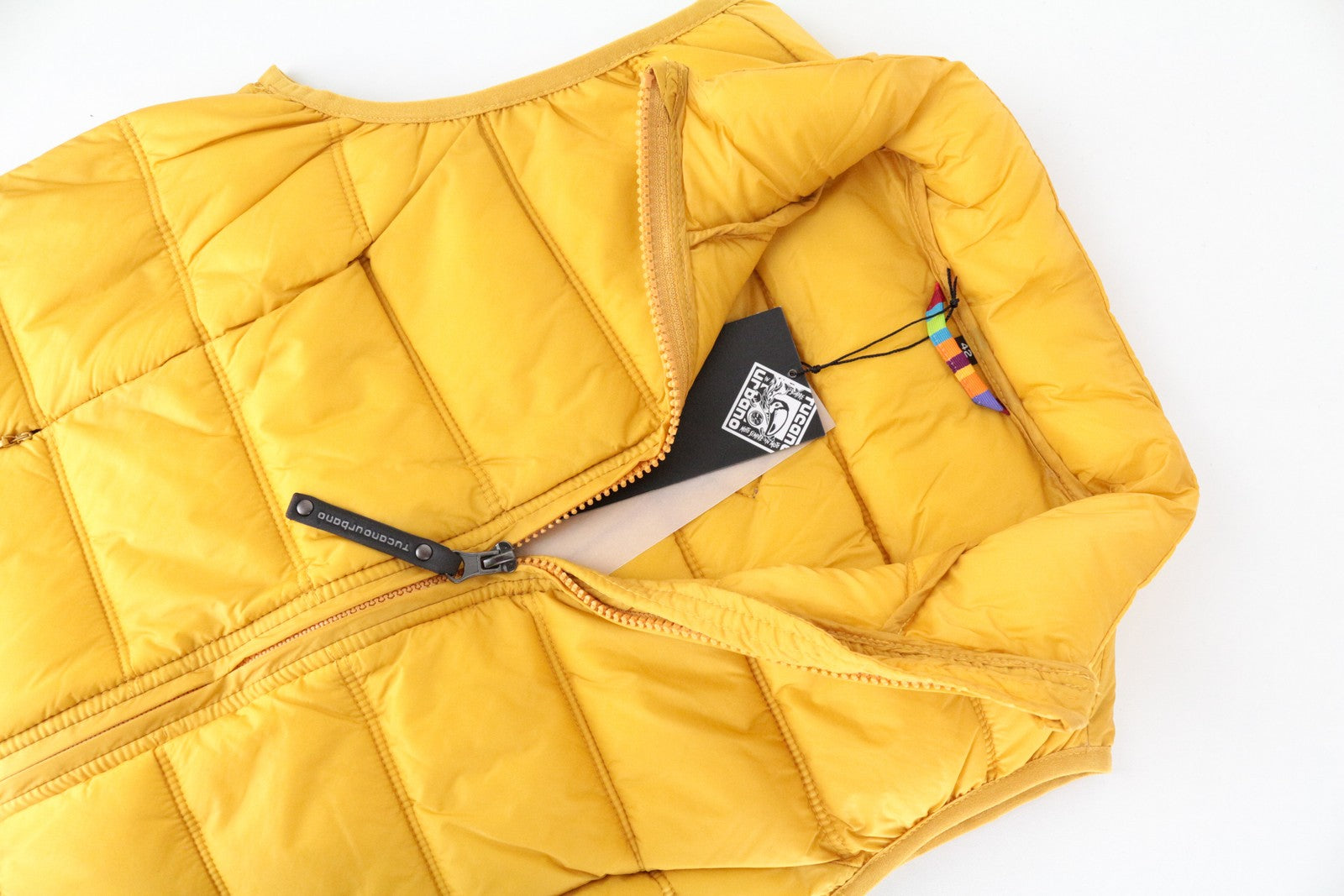 TUCANO URBANO Hot Dan Women Vest IT142 S Yellow Padded Quilted Moto Waterproof