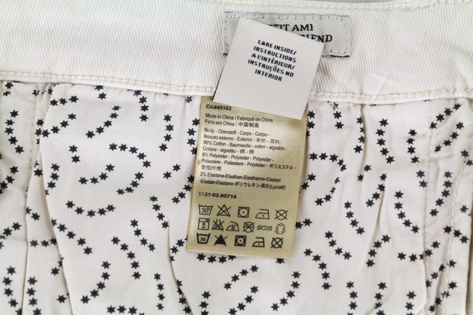 MAISON SCOTCH Petit Ami Women Jeans W30 Slim Boyfriend Beige Cotton Stretch