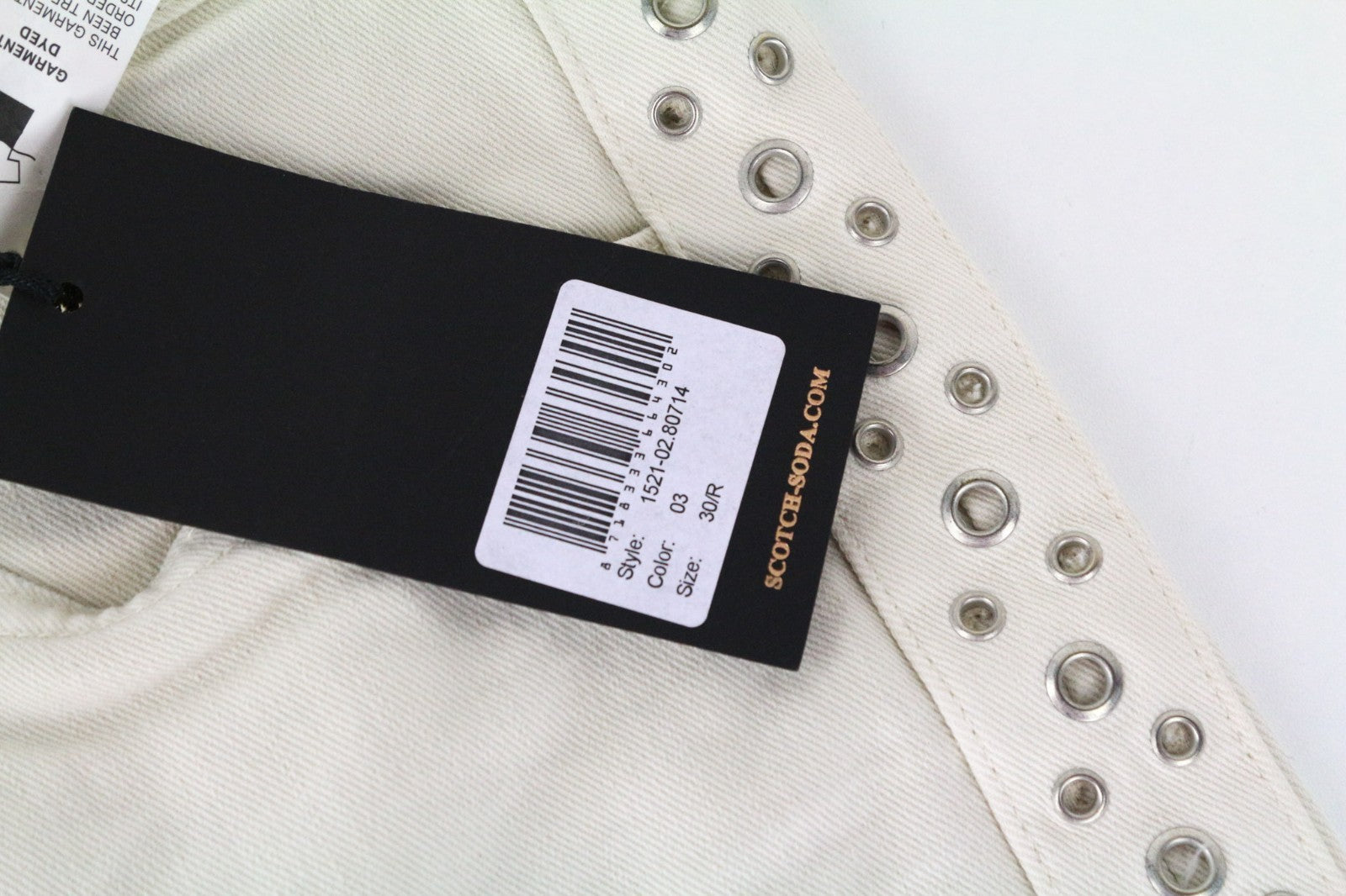 MAISON SCOTCH Petit Ami Women Jeans W30 Slim Boyfriend Beige Cotton Stretch