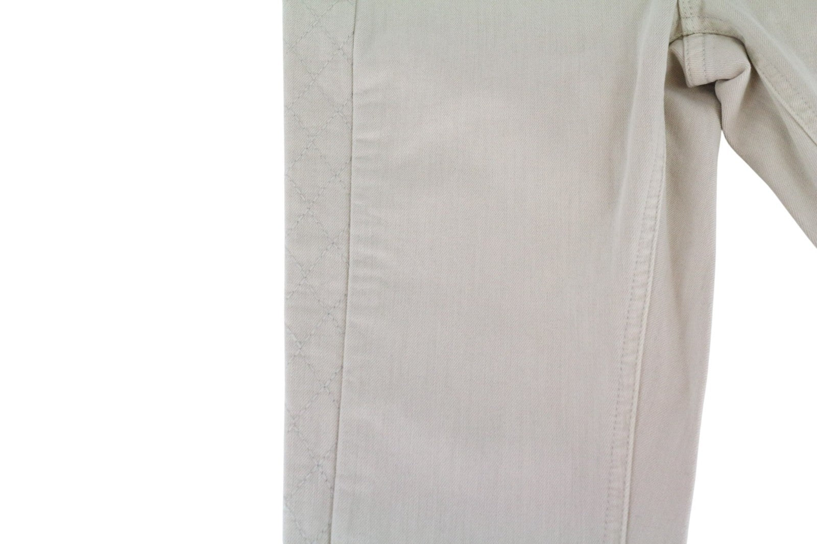 MAISON SCOTCH La Bohemienne Women Jeans W24 Skinny Fit Beige Cotton Stretch