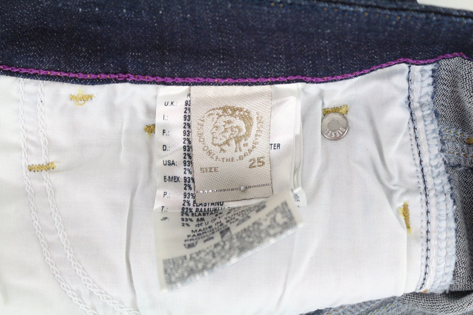 DIESEL Skinzee 0813C Women Jeans W25/L32 Super Slim Skinny Blue Cotton Stretch