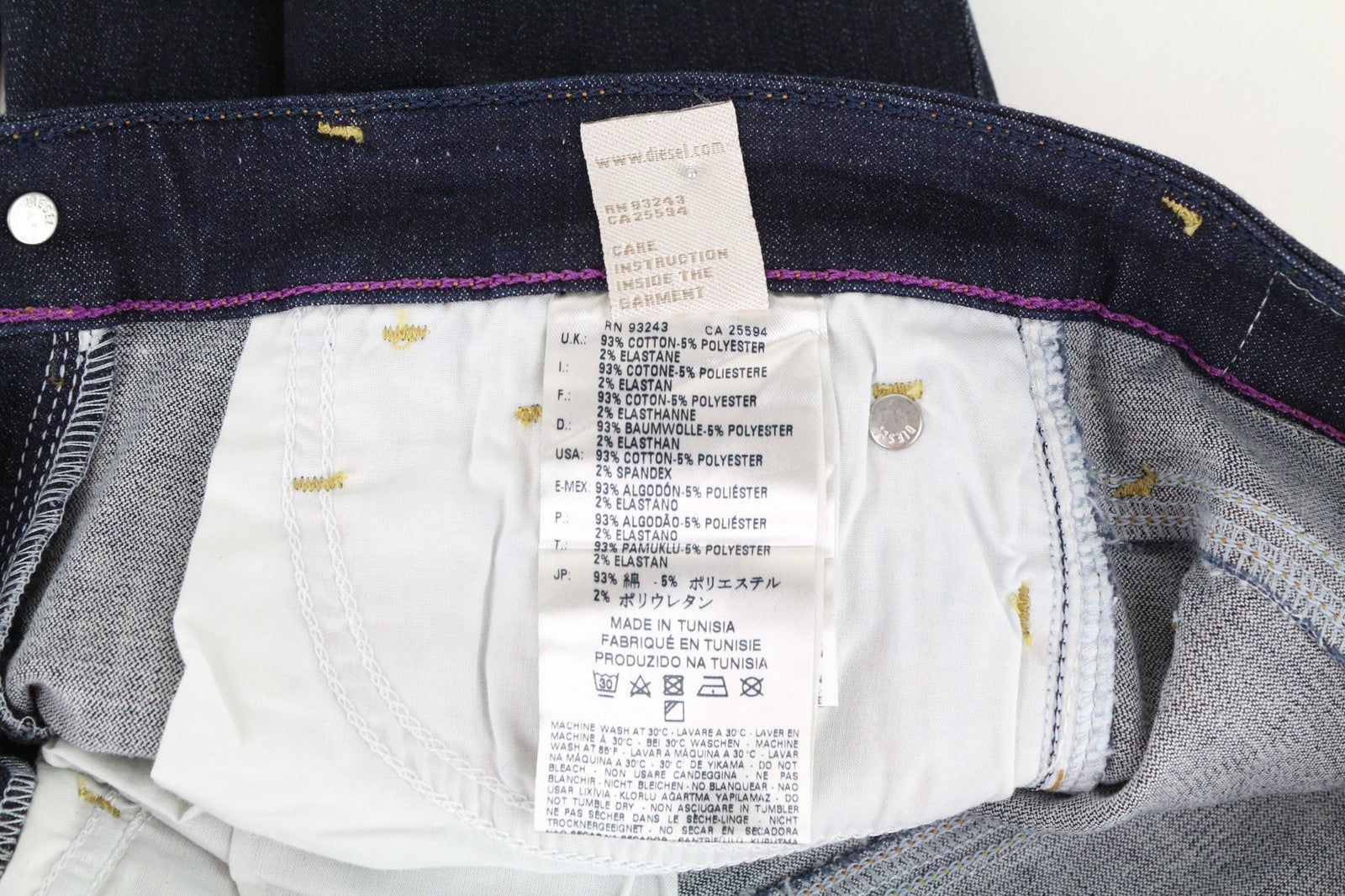 DIESEL Skinzee 0813C Women Jeans W25/L32 Super Slim Skinny Blue Cotton Stretch