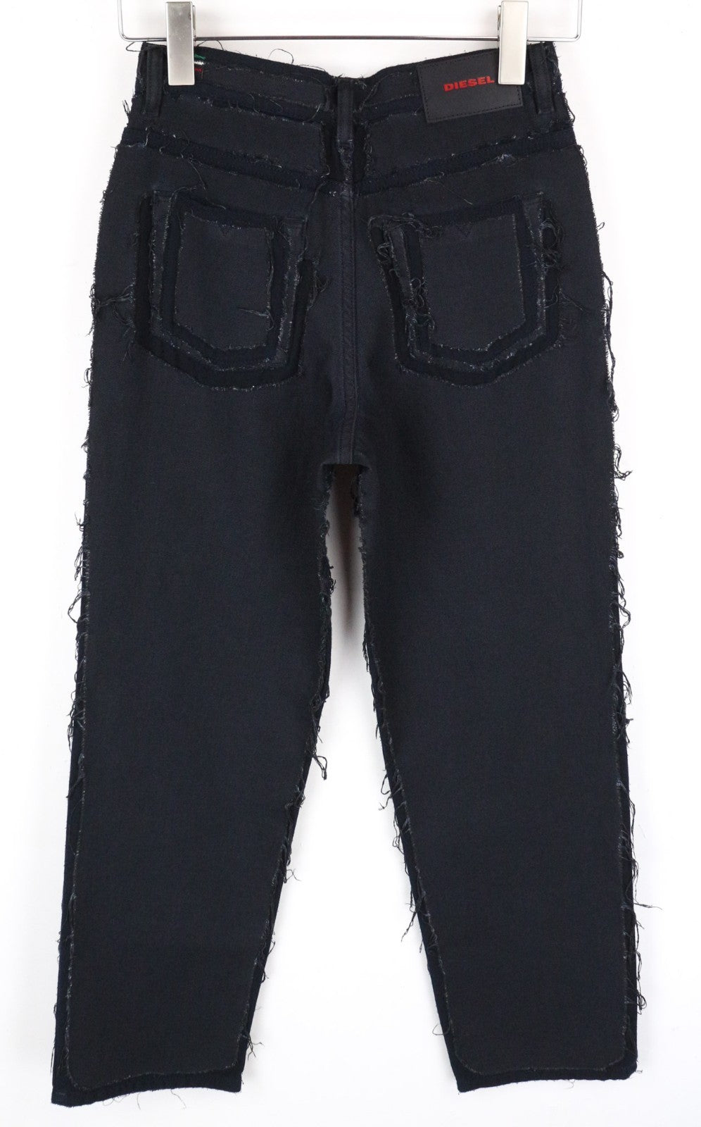 DIESEL Niclah 084NI Women Jeans W23/L32 Girls Straight Navy Cotton Blend