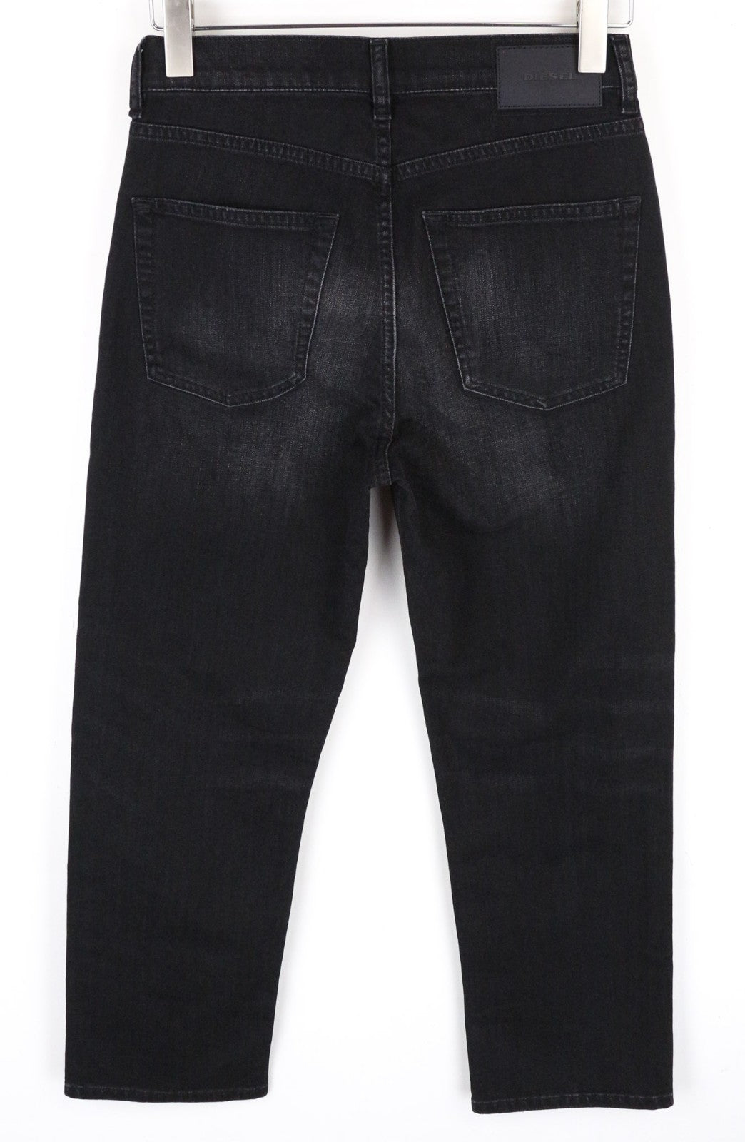 DIESEL Aryel 069BG Women Jeans W26/L32 Straight Fit Black Cotton Stretch Wash