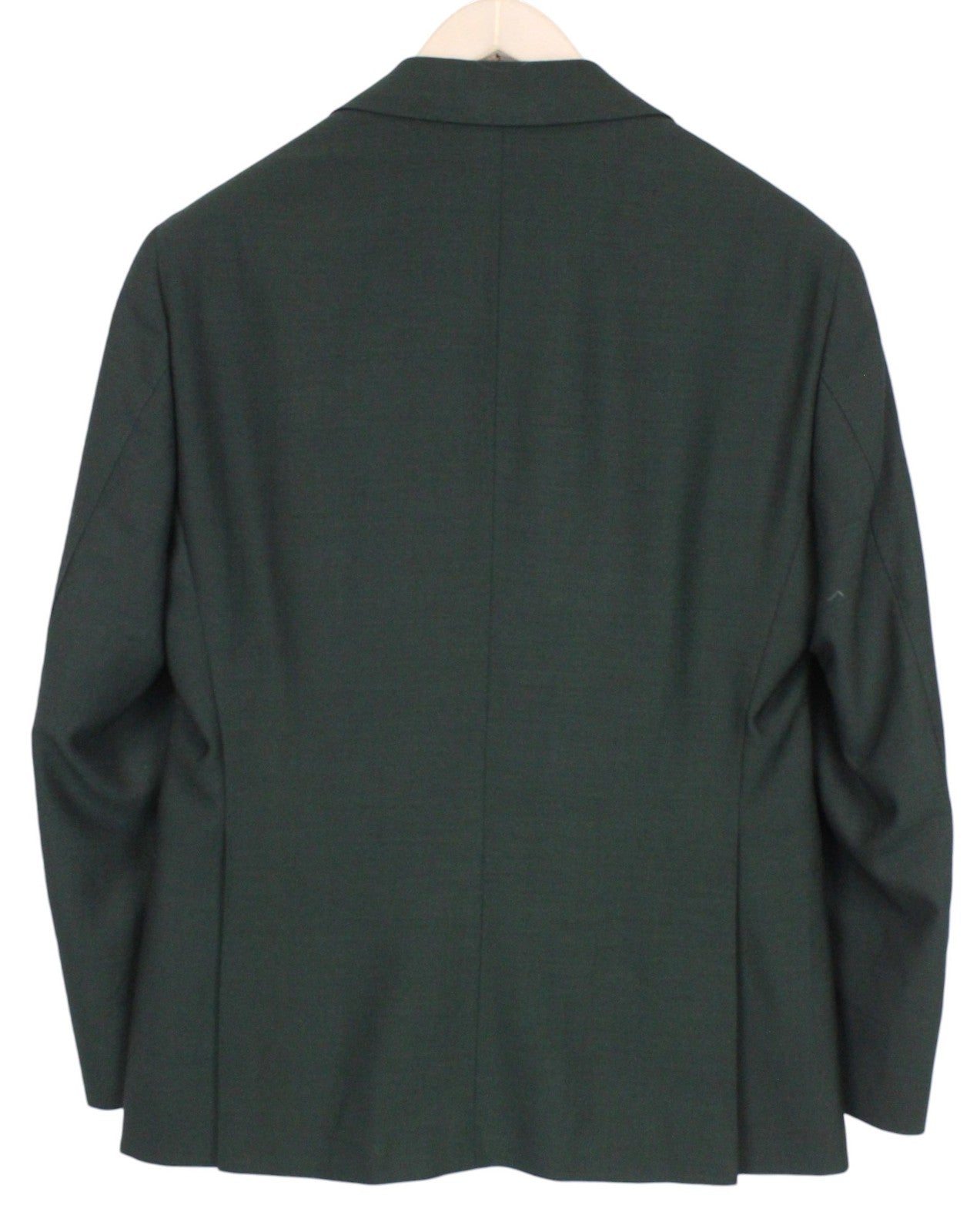 SUITSUPPLY La Spalla Men Suit UK36S Wool Dark Green 2-Piece Formal Slim Melange