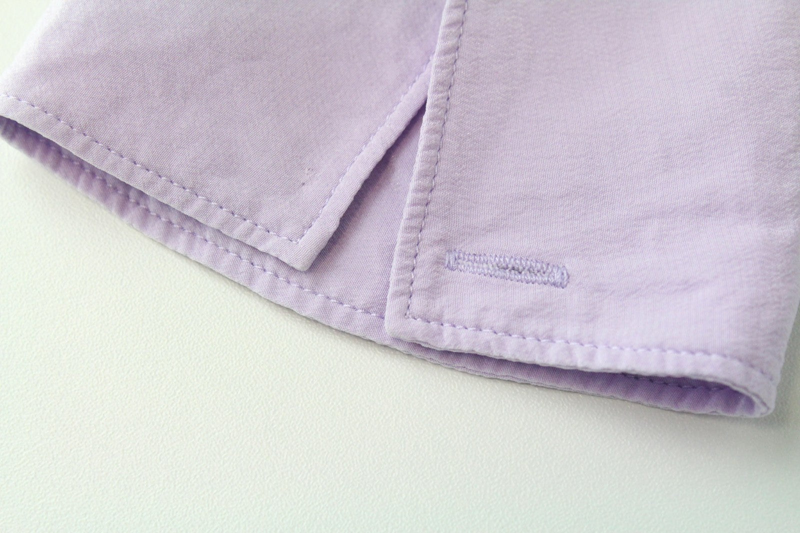 SUISTUDIO Alec Women Blouse UK4 Lilac Purple Slim Button Up Classic Pure Silk