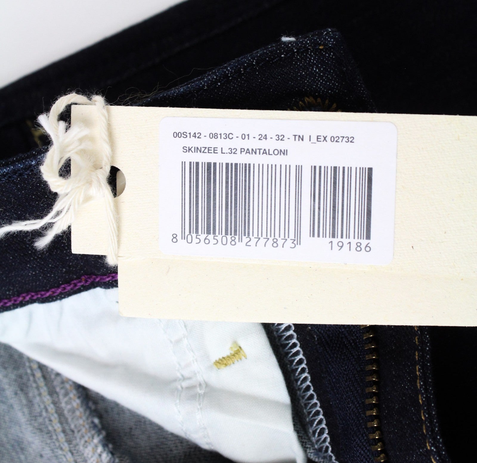 DIESEL Skinzee 0813C Women Jeans W24/L32 Blue Super Slim Skinny Girls Stretch
