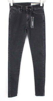 DIESEL Slandy 0680I Women Jeans W23/L32 Grey Girls Super Slim Skinny Stretch
