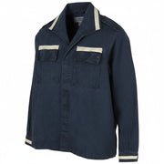 REPLAY Women Jacket S Dark Blue Faded Glitter Details Lightweight