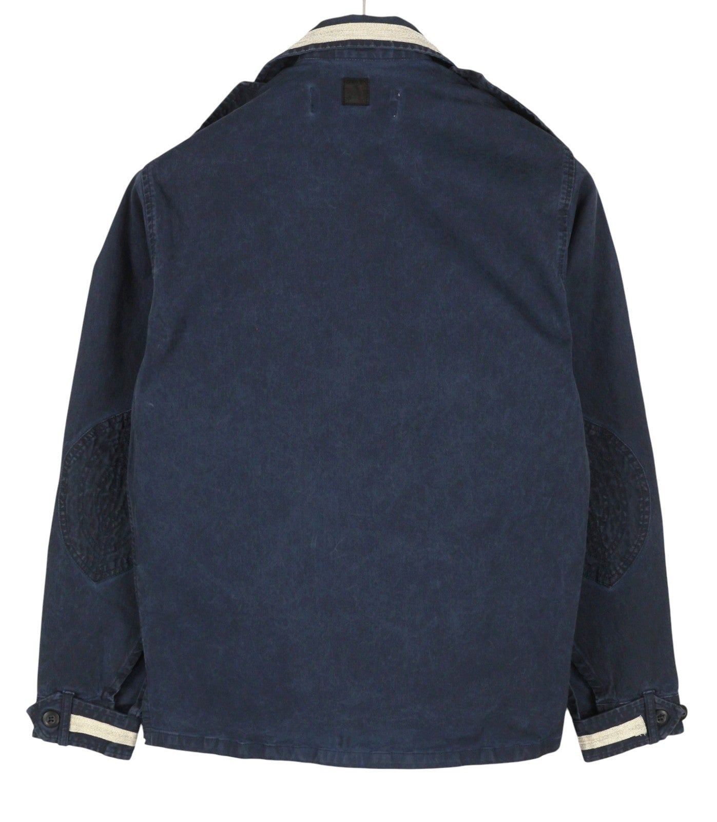 REPLAY Women Jacket S Dark Blue Faded Glitter Details Lightweight