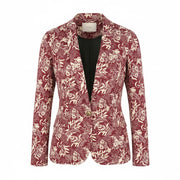 Red Cotton Blazer